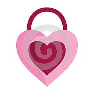 Happy valentines day, padlock security heart love feeling