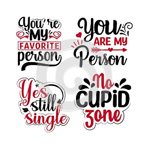 Happy valentines day typography quotes t shirt design.