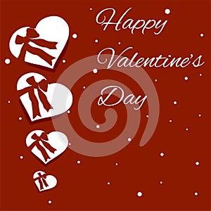 Happy Valentines Day wishes illustration