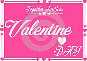 Happy Valetine Day greeting card