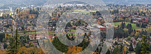 Happy Valley Residential Area in Fall Panorama