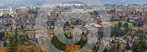 Happy Valley Residential Area in Fall Panorama photo