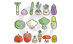 Happy vegetables