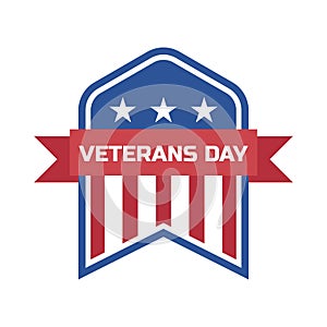 Happy veteran`s day for american veteran. vector