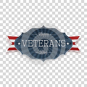 Happy Veterans Day american Emblem Template