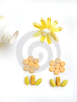 Happy vitamin pills