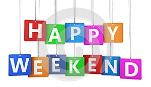Happy Weekend Sign Tags
