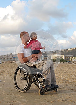 Happy Wheelchair Family