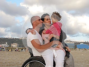 Happy Wheelchair Family