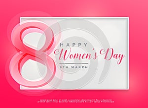 Happy women`s day 8th march celebration background