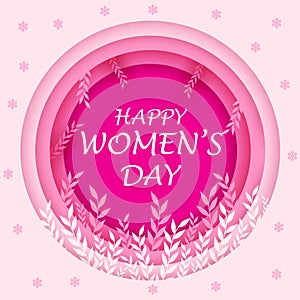 Happy Women's Day elegence greeting for 8th March celebration