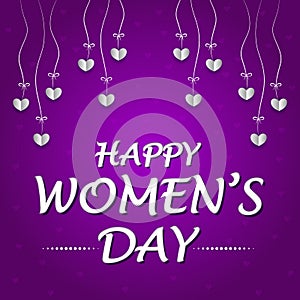 Happy Women's Day elegence greeting for 8th March celebration