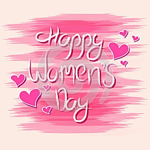 Happy Women's Day elegence greeting for 8th March celebration