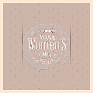 Happy Women's Day Greeting Card