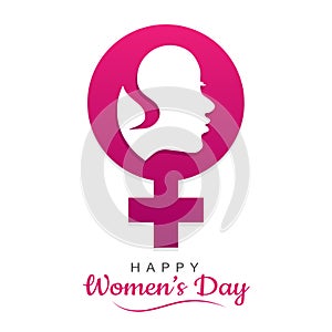 Happy women`s day, International womens day poster, vector illustration