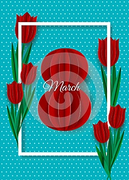Vector background for international women`s day - 8th of march