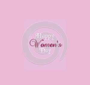 Happy women's day wishes greeting card on abstract background, graphic design illustration wallpaper