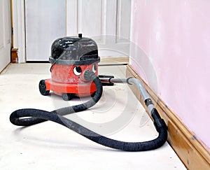 Happy working hoover vacuum cleaner