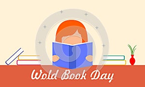 Happy world book day background