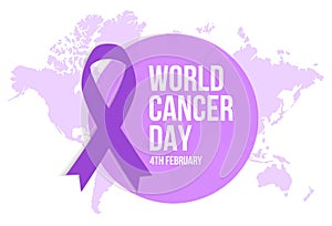 Happy World Cancer Day concept