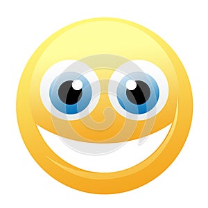 Happy yellow emoticon