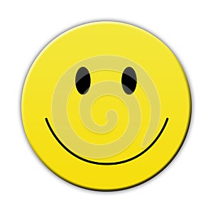 Happy yellow smile face photo