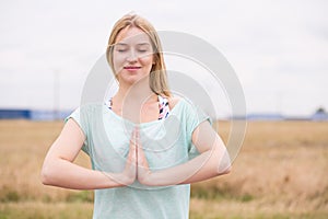Happy yoga practicioner