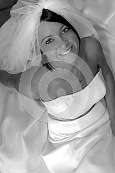 Happy young bride