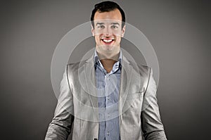 Happy young businessman