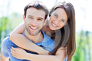 Happy young couple