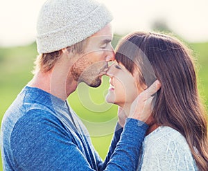 Happy Young Couple in Love