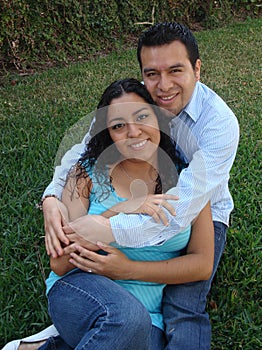 Happy, young Hispanic Couple in love