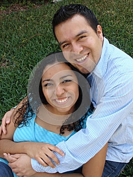 Happy, young Hispanic Couple in love