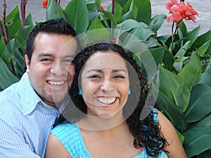 Happy, young Hispanic Couple in love