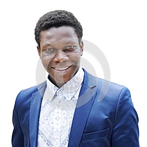 Happy young man of african descent photo