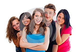 Happy Young Students