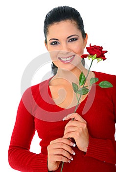Happy Young Woman In Love