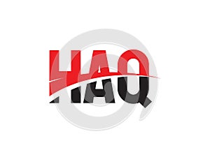 HAQ Letter Initial Logo Design Vector Illustration photo