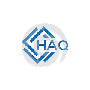 HAQ letter logo design on white background. HAQ creative circle letter logo concept. HAQ letter design photo