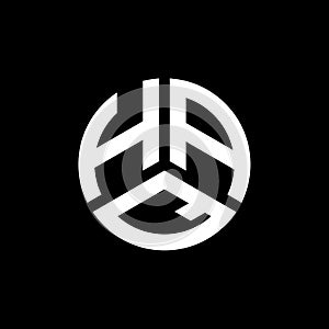 HAQ letter logo design on white background. HAQ creative initials letter logo concept. HAQ letter design photo