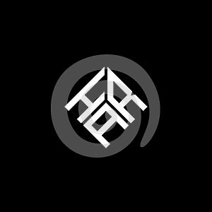 HAR letter logo design on black background. HAR creative initials letter logo concept. HAR letter design