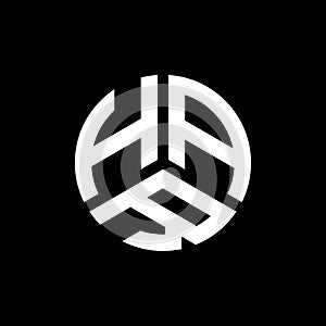 HAR letter logo design on white background. HAR creative initials letter logo concept. HAR letter design