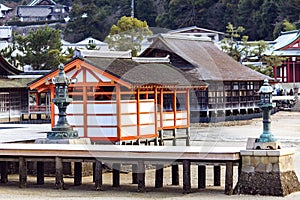 Haraiden purification hall in Itsukushima Shrine on Miyajima island