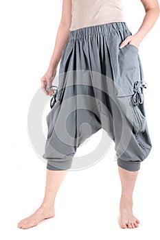 Haram pants isolated over white