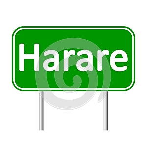 Harare road sign.
