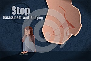 Harassment and bullying concept