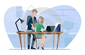 Harassment work vector sexual abuse at workplace