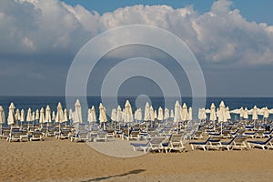 Harbor of Alanya and Cleopatra beach, Turkey