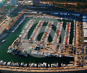 Harbor in Barcelona