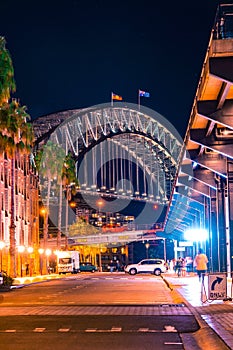 Harbor Bridge night